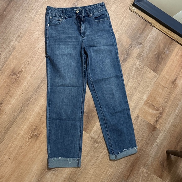 Oat New York Dark Blue Ankle Jeans - Picture 1 of 1